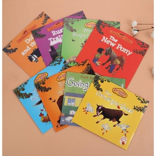 8 Books English Enlightenment Storybook Children Color Picture Books Reading Story Book For Kids Bedtime Stories