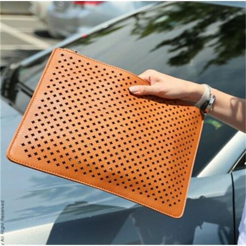 Alirattan Women Cutout Envelope Bags Ladies Fashion Trendy Retro Clutch Bag High Quality Travel Purse Pouch ins H386