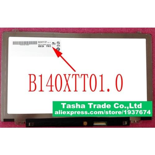 B140XTT01.0 With TOUCH Digitizer LED LCDLaptop Screen HD 1366*768 Matrix Replacement Original New