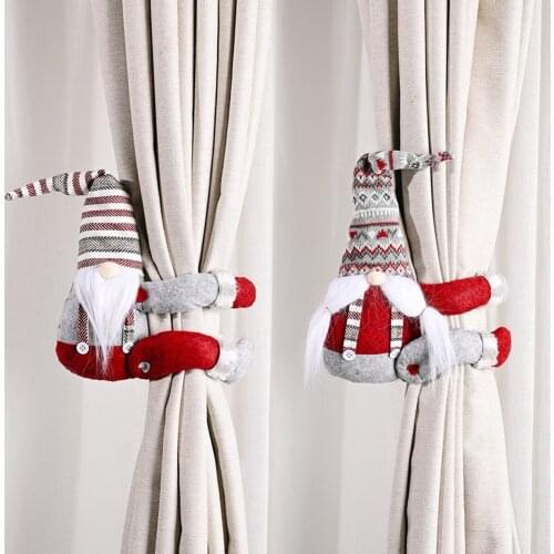 Faceless Doll Curtain Button 2021 Merry Christmas Decoration for Home Christmas Ornaments Xmas Gifts Navidad Noel New Year 2022