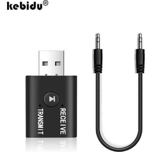 Bluetooth 5.0 Audio Adapter Bluetooth Transmitter Receiver Mini Stereo AUX RCA USB 3.5mm Jack For TV PC Car Kit Wireless Adapter