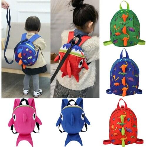 Baby Kids Toddler Walking Safety Harness Strap Anti-lost Leash Cartoon Backpack Kids School Bags