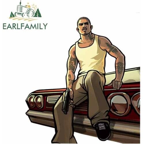 EARLFAMILY 13cm x 11.4cm For Gta San Andreas Personality Car Stickers DIY Fine Decal Graffiti Car Styling Scratch-proof Decor