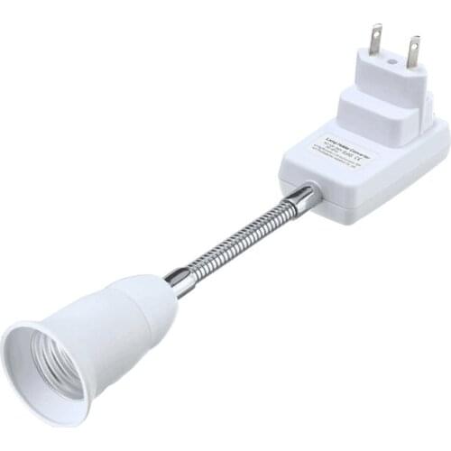 Flexible Light Lamp Bulb Socket Adapter Extend Extension Converter Wall Base Holder Screw Socket Jacket EU US Plug Adapter