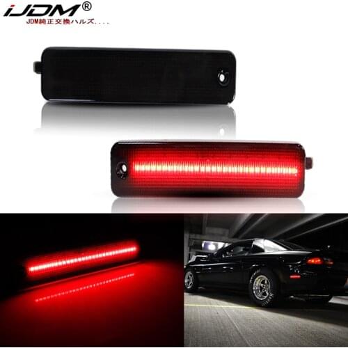 IJDM Red Full LED Rear Side Marker Light For 93-02 Chevy Camaro Driving Lights/Parkin Lights,Replace OEM Back Sidemarker Lamps