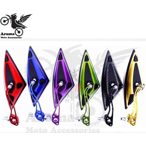 Mini triangle motorcycler mirrors Professional modification accessories motorbike rearview mirror Off-road moto dirt pit bike