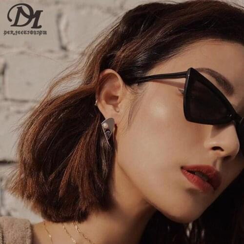 DM PERFECTIONISM Bowknot Tie Woman Sunglasses Personality Triangle Drive Outdoors Sun Protection UV400 Men Sunglasses