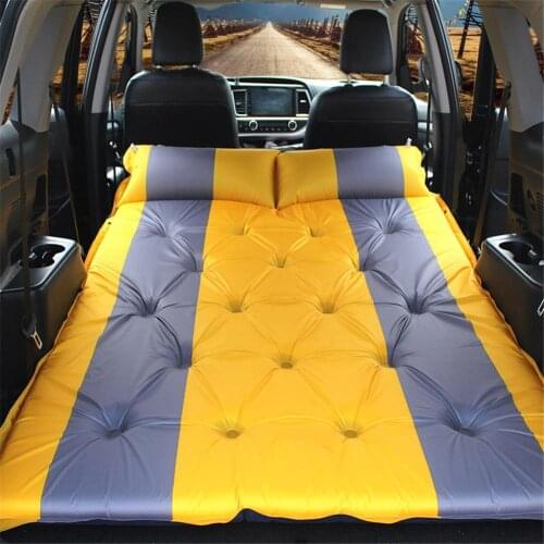 Car Travel Bed Camping Air Mattress Car Back Seat Auto Blow Up Bed Inflatable Mattress Raised Airbed Inflatable Outdoor Sofa