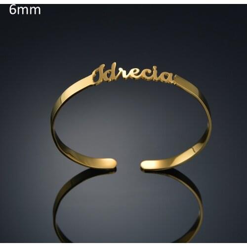 2021 New Popular Love Stainless Steel Opening Bracelet custom birthday gift factory direct supply