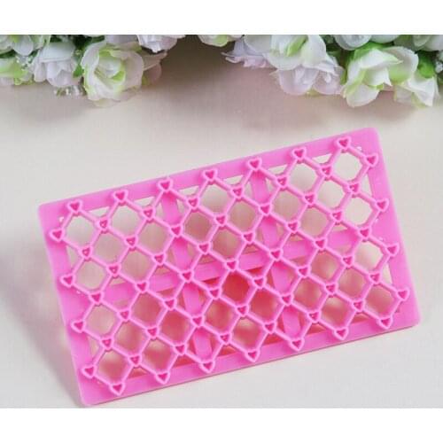 Plastic Petal Quilt Embosser Mold Printing Biscuits Cake Cookies Cutter Fondant Sugarcraft Lace Cake Decoration Tool Cake Tools