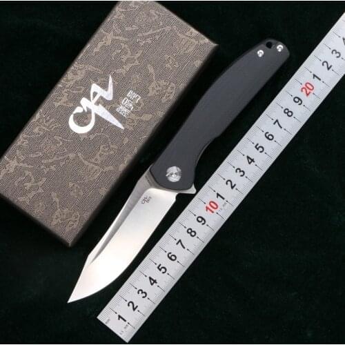 CH3516 Flipper folding knife D2 G10 steel handle outdoor camping Cycling Tactics hunting pocket fruit kitchen Knives EDC tools