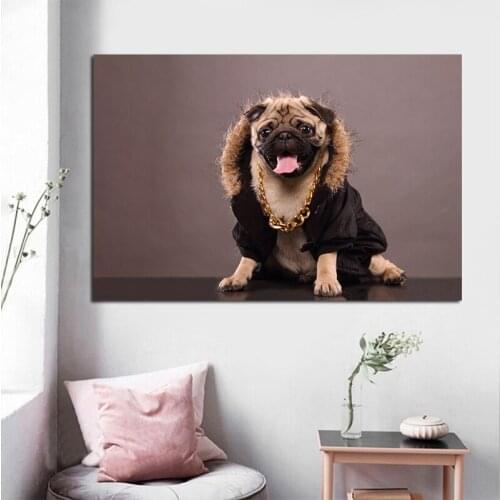 Modern Animals Canvas Paintings On The Wall Posters And Prints Colorful Dog Wall Art Canvas Pictures Room Home Decor No Frame