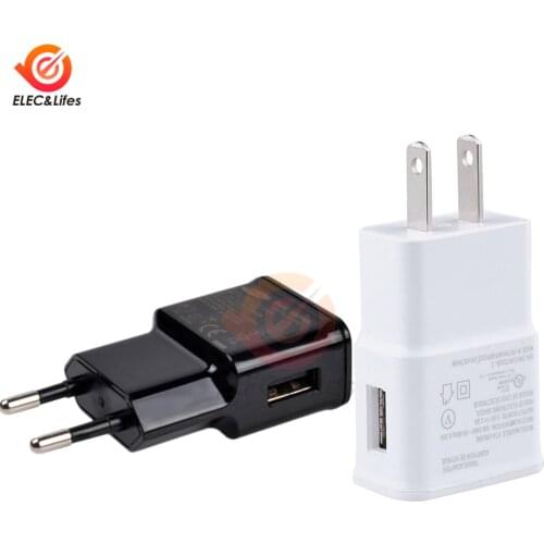 Universal AC Power Wall Charger 5V 2A Mobile Phone USB Fast Charger Adapter EU US Plug For iPhone Samsung Xiaomi Huawei iPad