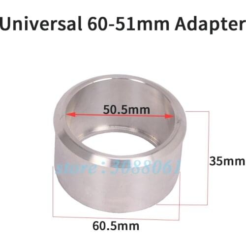 High Quality Universal Motorcycle Exhaust Pipe Escape 60mm to 51mm Motocross Adapter Reducer Muffler Connector Stainless Steel