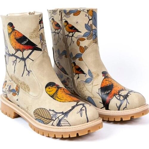 Streetfly 2021 new fashion Winter autumn colorful printed women Boots Non-slip sole Waterproof orthopedic boots