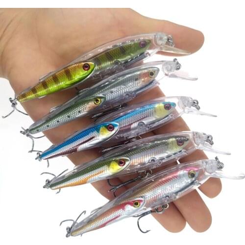 1-piece New Fishing Lure Minnow 10.5cm 10g Jerkbait Wobblers Minnow Artificial Bait Trout Lure Swimbait