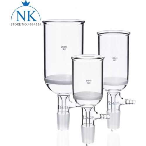 1PC 30ml 24# Lab Glass Buchner Filter Funnel, Sand core filter funnel G3 Coarse filters