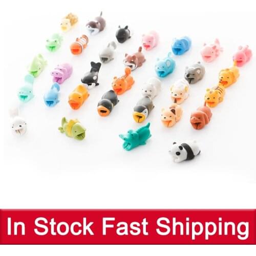 1pcs Animal Cable Protector Winder Cute Cartoon Cover Case Wire Organizer Holder For IPhone Huawei Earphone Cable