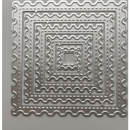 2021 Square Lace Metal Cutting Dies DIY Scrapbooking Paper Photo Album Crafts Mould Cards Embossing Mold Stencils for Decor