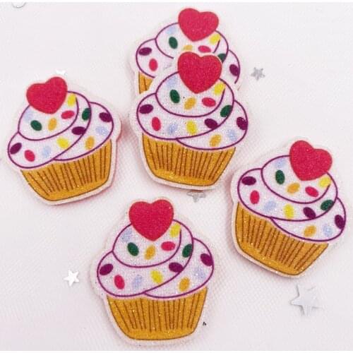 8PCS Felt Fabric Rainbow Glitter Love cake Applique Wedding DIY Sewing Patch Hair Bow Accessories DIY Craft Supplies SE357