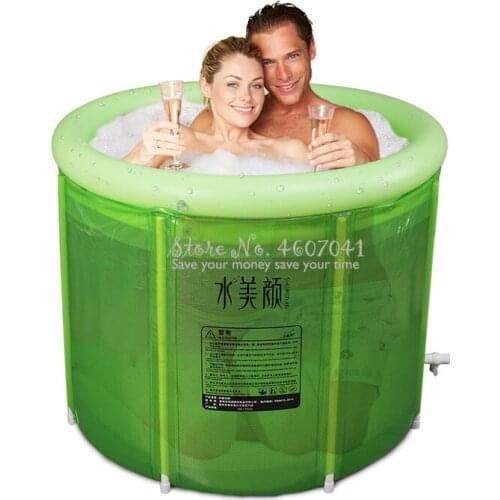 Large size Portable Soaking Tub Double Inflatable Bathtub Oversized Adult Folding Bath Tub Bath Barrel Adult Tub Bath Tub