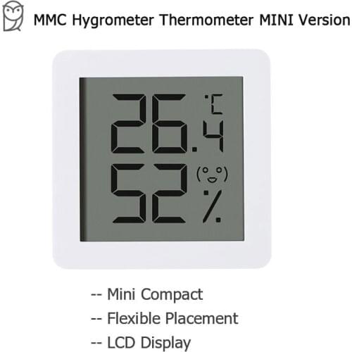 New Miaomiaoce Electric Thermometer Hygrometer Mini Version LCD Indoor Household Room MMC Temperature Humidity Sensor
