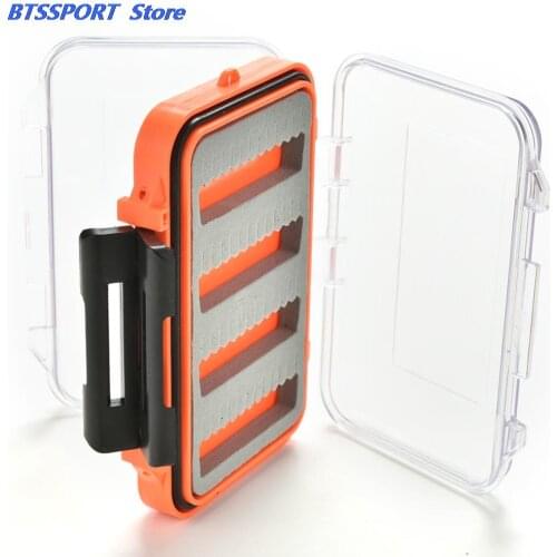1 Pcs Double Side Waterproof Pocket Fly Fishing Tackle Box Slid Foam Insert Hold 170 Flies