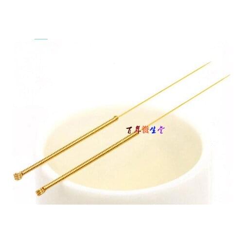 20 pcs Genuine golden surface acupuncture needles gold-plated acupuncture needles reusable