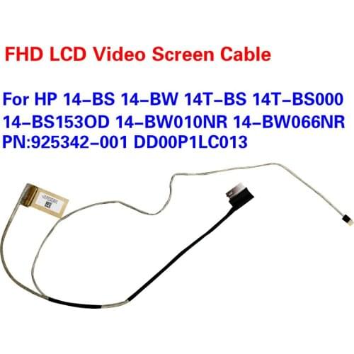 For HP 14-BS 14-BW 14T-BS FHD LCD Video Screen Cable 14T-BS000 14-BS153OD 14-BW010NR 14-BW066NR 925342-001 DD00P1LC01