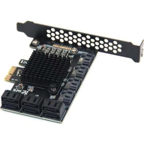 Hot Sale PCI-E SATA Expansion Card PCI-E 1X To 10-Port SATA3.0 6Gbps Expansion Card Desktop PCIE-SATA Mining Card