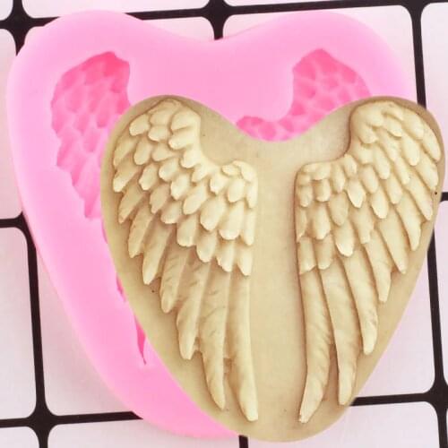 Angel Wings Silicone Mold Fondant Cake Decorating Tools DIY Cupcake Topper Chocolate Gumpaste Molds Sugarcraft Candy Clay Moulds
