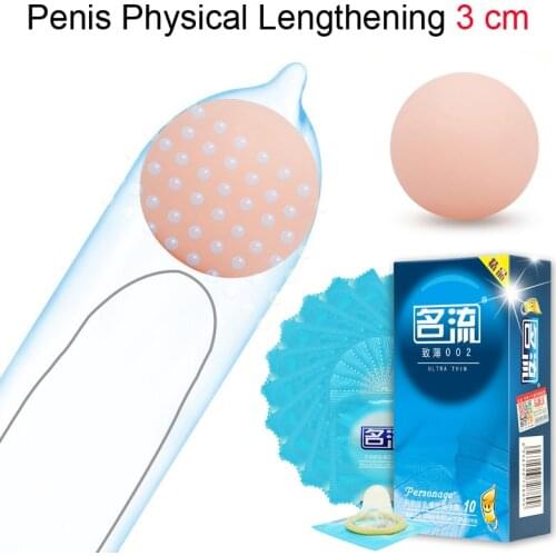 Reusable Ball Condoms Beads for Man Penis Extender Enlargement Penis Sleeve Intimate Sex Goods Penis Massager Cock Sleeve Balls