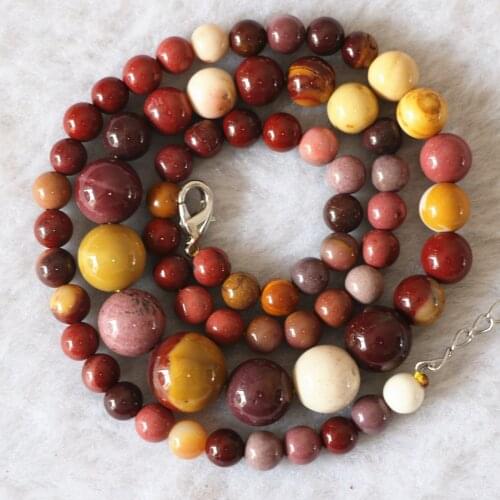Natural mookaite newly stone 6-14mm hot sale round beads diy jewelry charms necklace making 18"B626