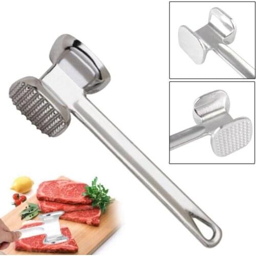 Wholesale 100pcs/lot Aluminium Metal Meat Mallet Tenderizer Steak Beef Chicken Hammer Kitchen Tool S M L sizes
