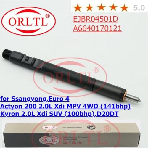 ORLTL EJBR04501D A6640170121 Common Rail Injector R4501D 6640170121 Diesel Engine Injector For SSANGYONG REXTON
