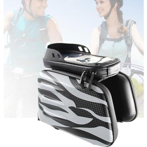 Outdoor Waterproof Bicycle Bag Cycling Bicycle Top Tube Front Frame Bag 6.2 Inch Phone Case Touchscreen Bag Bike Accessories