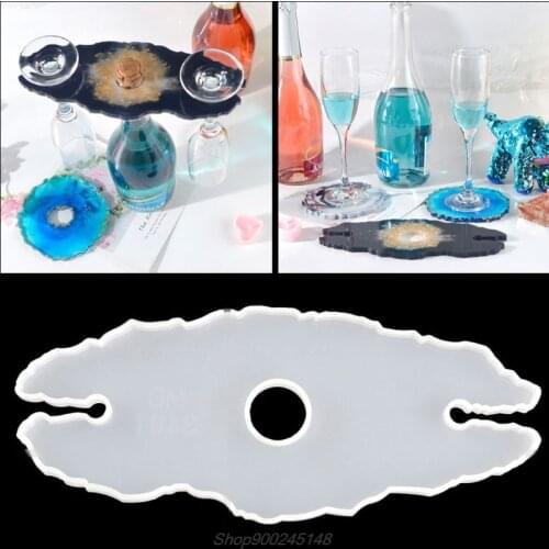 Handmade Large Wine Glass Holder Silicone Resin Mold Bottle Shelf Storage Glass Tray Resin Mould Tools Art Jy15 20 Dropship