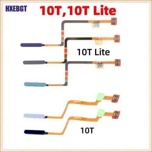 For Xiaomi Mi 10T 5G , 10T Lite 5G Fingerprint Scanner Flex Cable Touch ID Sensor Home Button Key Smartphone Repair Parts