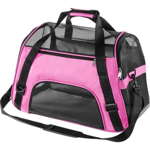 Foldable Portable Pet Cat Dog Carrier Bags Dog Transport Bag Pet Backpack Outgoing Travel Breathable Pets Handbag for Small Dogs