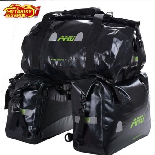 Motorcycle Riding Waterproof Luggage Saddle High Capacity Bags Motorbike Tank Bag Racing Motor Helmet Bags Travel Rear Seat Bags