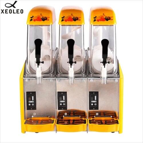 XEOLEO Ice Slusher 3 Tanks Slush machine 12L*3 Smoothies Granita Machine 890W Snow Melting machine Slushing maker Ice cream