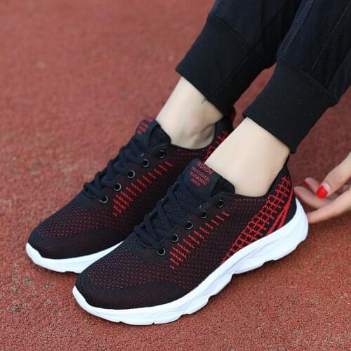 Breathable Mesh Sneakers for Women 2020 New Sneakers Mesh Flying Woven Womens Shoes Soft Bottom Lightweight Travel Shoes Women