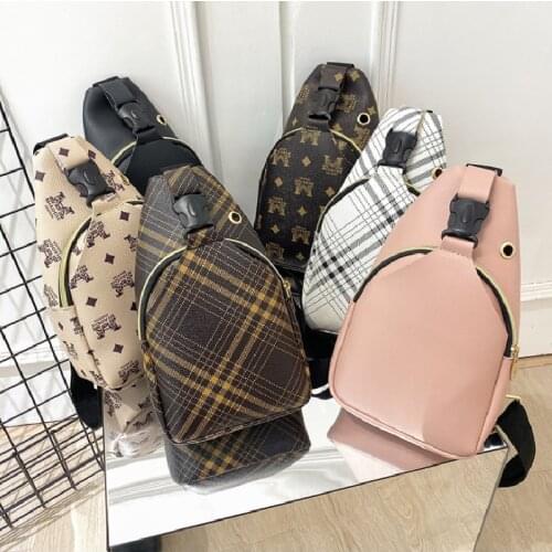 Female Chest Bags New Fashion Sports Shoulder Waist Bags For Women Pu Leather Print Zipper Buckle Messenger Bag Сумка Женская