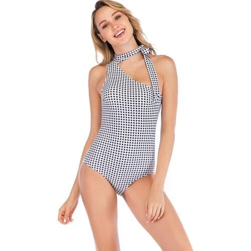 Womens Tummy Control One Piece Swimsuit Halter Backless Slimming Beach Swimwear Hollow Backless Monokini Bodysuit Swimsuits
