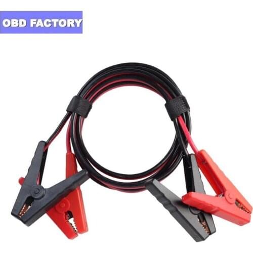 2.5m Car Auto Emergency Battery Cable Booster Cord Copper with Clip Clamp Charging Booster Cable Car Jumper Wire Start Clamp