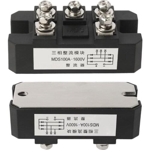 MDS100A 3-Phase Diode Bridge Rectifier 100A Amp 1600V Bridge Rectifier Module M4YC