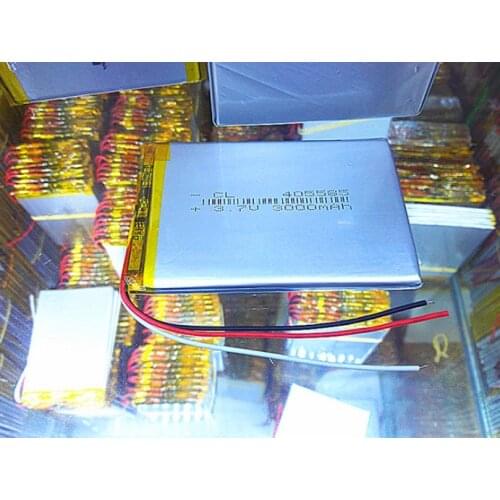 3 line 405585 3.7V 3000mAh Universal Li-ion battery for tablet pc 7 inch 8 inch 9inch Mobile phone Power Bank E-book
