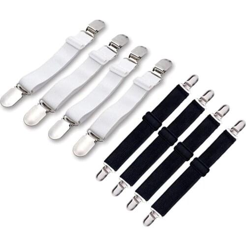 4Pcs Bed Sheet Holder, Adjustable Sheet Fasteners Grippers Suspenders
