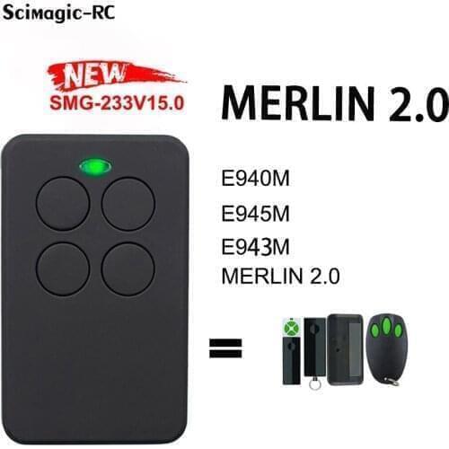 433 MHz Remote Control MERLIN 2.0 E940M E945M E943M Door Remote Opener 433.92 mhz Fixed Rolling