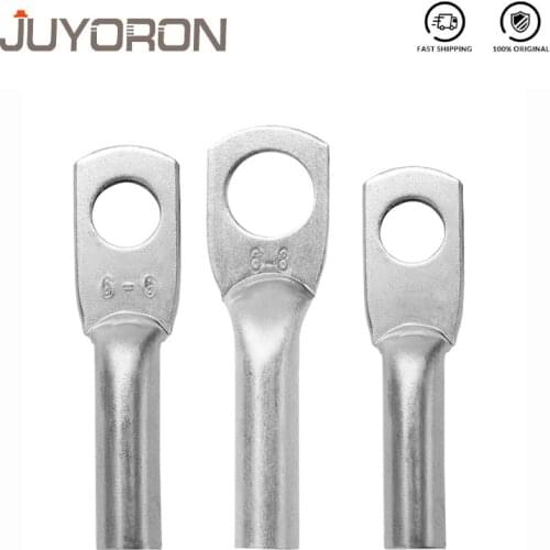 5pcs DT2.5-4 DT4-4 DT6-6 DT6-8 Tin Plated Copperr Terminal 4 6 8 DTG Cable Wire Connector Terminal Lug